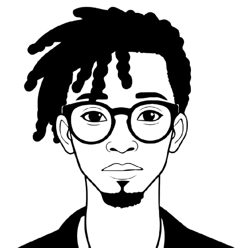 Abstract geometric person illustration